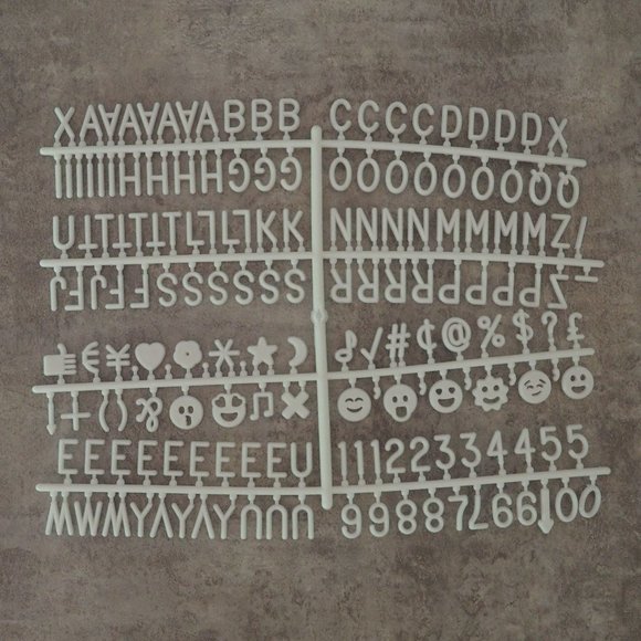 EraView Accents Nib Black Felt Board White Letters Light Wood Poshmark